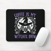 Kaffee ist meine Hexen Brew Retro Halloween Br Mousepad (Mit Mouse)