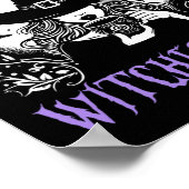 Kaffee ist meine Hexen Brew Retro Halloween Br Poster (Ecke)