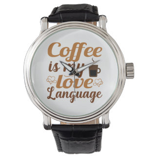 Kaffee ist meine Liebe Armbanduhr
