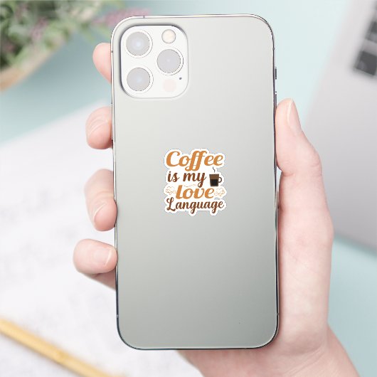 Kaffee ist meine Liebe Aufkleber (Telefon)