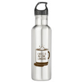 Kaffee ist meine Liebe Edelstahlflasche (Vorderseite)