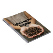 Kaffee ist meine Liebe | Funny Coffee Zitat No Notizblock (Rechte Seite)