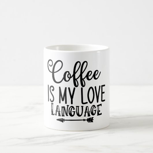 Kaffee ist meine Liebe Kaffeetasse (Mittel)