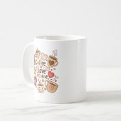 Kaffee ist meine Liebe Kaffeetasse (Vorderseite Links)