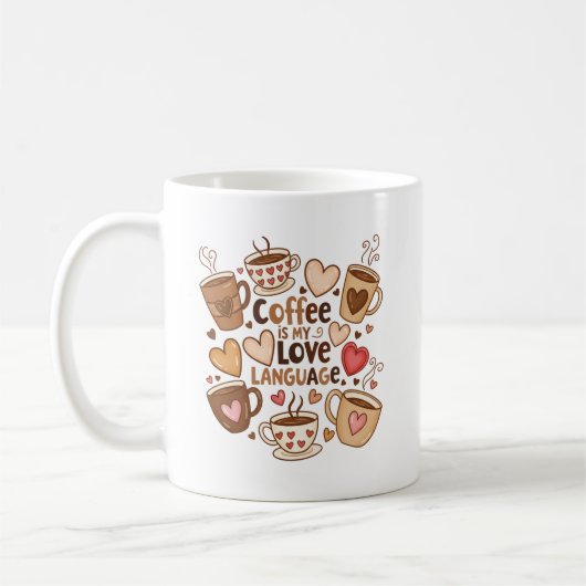 Kaffee ist meine Liebe Kaffeetasse (Links)