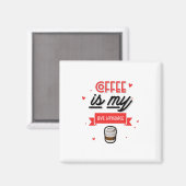 Kaffee ist meine Liebe Magnet (Vorderseite/Rückseite)
