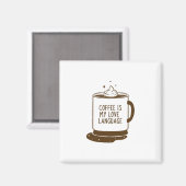 Kaffee ist meine Liebe Magnet (Vorderseite/Rückseite)
