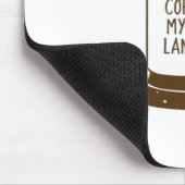 Kaffee ist meine Liebe Mousepad (Ecke)
