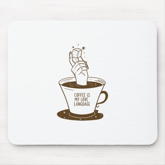 Kaffee ist meine Liebe Mousepad (Vorne)
