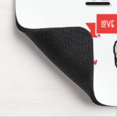 Kaffee ist meine Liebe Mousepad (Ecke)