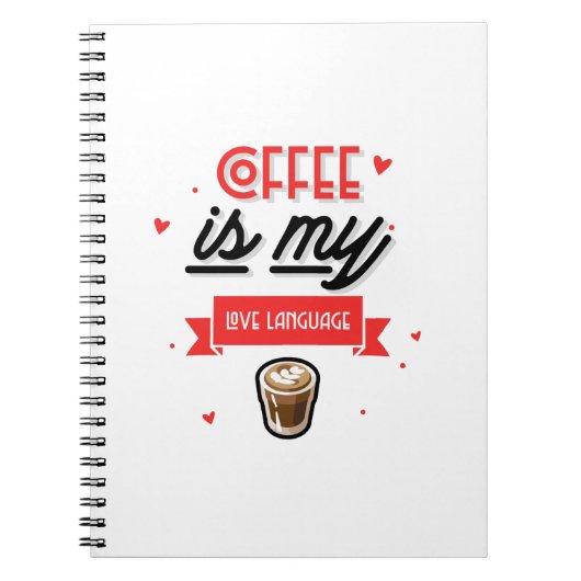 Kaffee ist meine Liebe Notizblock (Vorderseite)