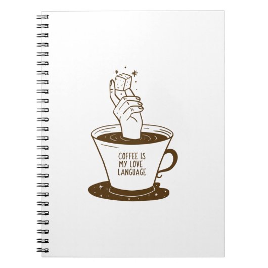 Kaffee ist meine Liebe Notizblock (Vorderseite)