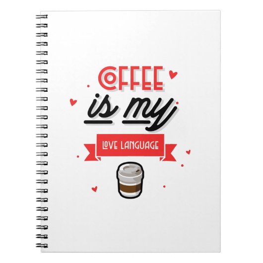 Kaffee ist meine Liebe Notizblock (Vorderseite)