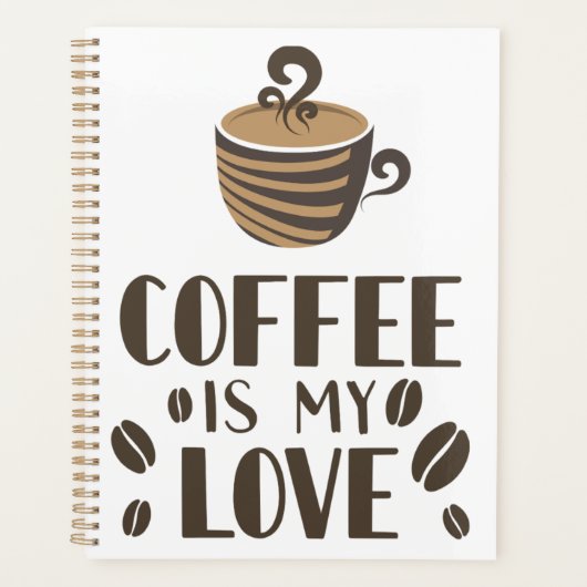 Kaffee ist meine Liebe Planer (Vorderseite)