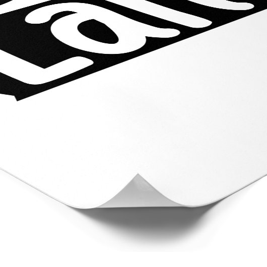 Kaffee ist meine Liebe Poster (Ecke)