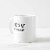 Kaffee ist meine Liebe Sprache 11 oz Tasse (Vorderseite Links)