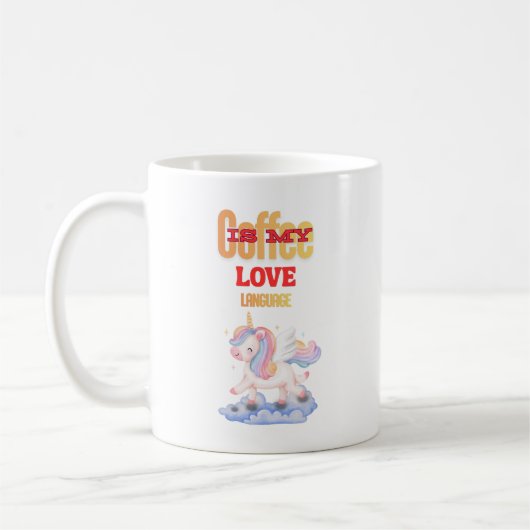 Kaffee ist meine Liebessprache Kaffeetasse (Links)