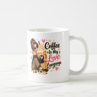 Kaffee ist meine Liebessprache – Zitat für Kaffeel Kaffeetasse