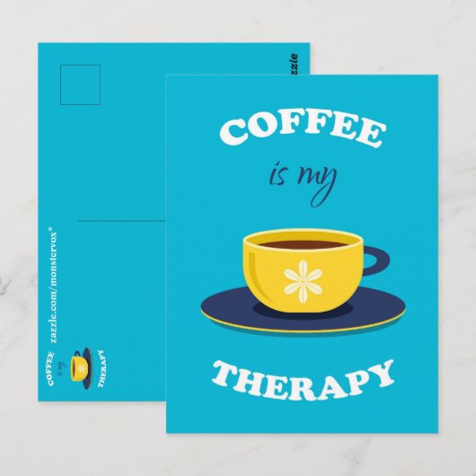 Kaffee ist meine Postkarte (Vorne/Hinten)