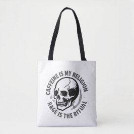 KAFFEE IST MEINE RELIGION. WUT IST DAS RITUAL. TASCHE