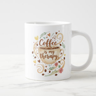 Kaffee ist meine Therapie 20oz  Jumbo-Tasse