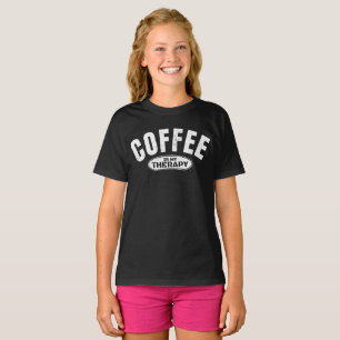 Kaffee ist meine Therapie Koffein lustige Typograf T-Shirt