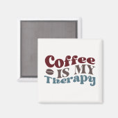 Kaffee ist meine Therapie Magnet (Vorderseite/Rückseite)