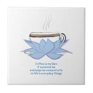 Kaffee ist meine Zen-Keramik Fliese