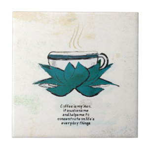 Kaffee ist meine Zen-Keramikfliese Fliese