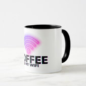 Kaffee ist My WiFi - Funny Coffee Tasse für Coffee (VorderseiteRechts)