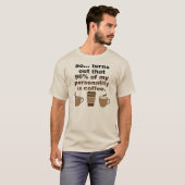 Kaffee ist Persönlichkeit Funny T - Shirt (Vorne ganz)