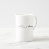 Kaffee ist Tasse Brechen (Vorderseite Rechts)