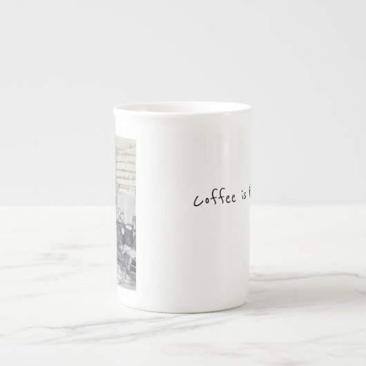 Kaffee ist Tasse Brechen (Vorderseite)