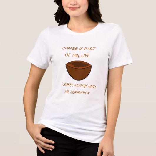 KAFFEE IST TEIL MEINES LEBENS Tri-Blend SHIRT (Vorderseite)