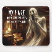 Kaffee ist weg! mousepad (Vorne)