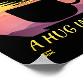"KAFFEE IST WIE EIN HUG IN EINER TASSE" POSTER (Ecke)