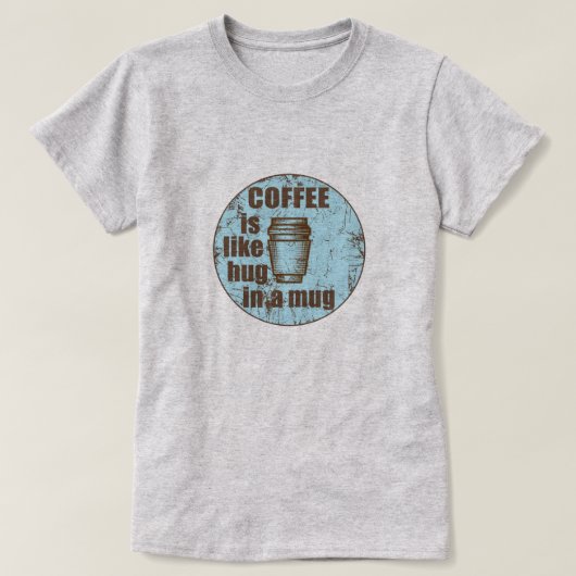 Kaffee ist wie in einer Tasse lustiges Trinken uma T-Shirt (Design vorne)