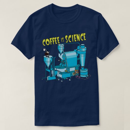 Kaffee ist Wissenschaft T-Shirt (Design vorne)