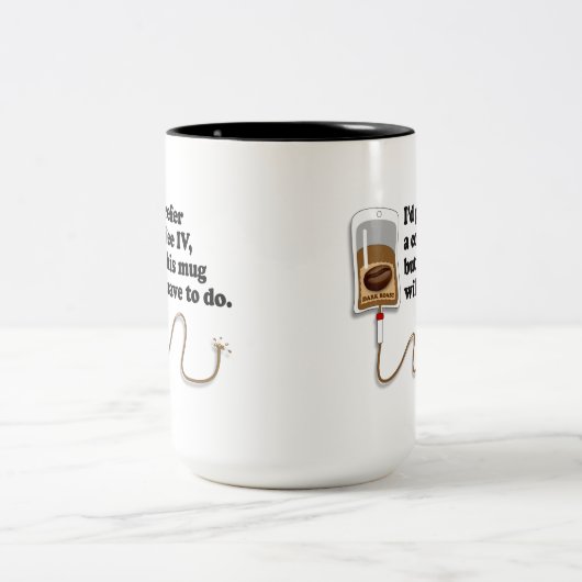 Kaffee IV Zweifarbige Tasse (Mittel)