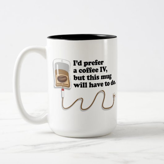 Kaffee IV Zweifarbige Tasse (Links)