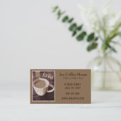 Kaffee Java Visitenkarte (Stehend Vorderseite)
