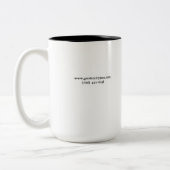 Kaffee. Jazz. Wiederholung. (Tasse 15oz) Zweifarbige Tasse (Links)