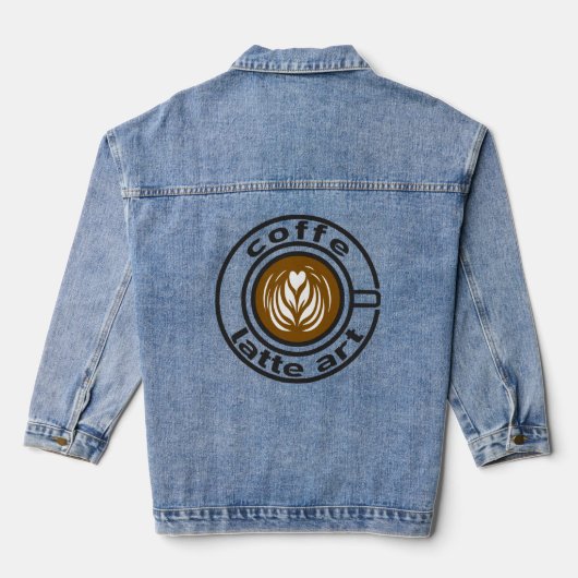 Kaffee Jeansjacke (Rückseite)