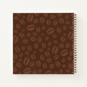 Kaffee jeden Tag. Kaffeebohnen Brown Notebook Notizblock (Rückseite)