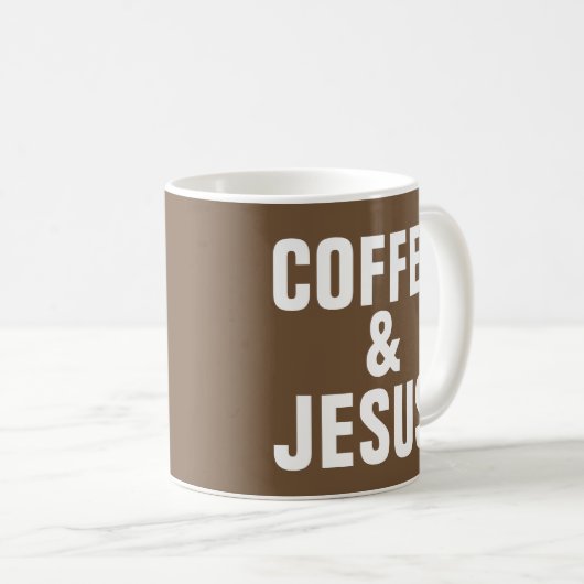 KAFFEE & JESUS KAFFEE MUGS KAFFEETASSE (VorderseiteRechts)