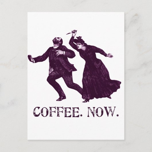 KAFFEE. JETZT. POSTKARTE (Vorderseite)