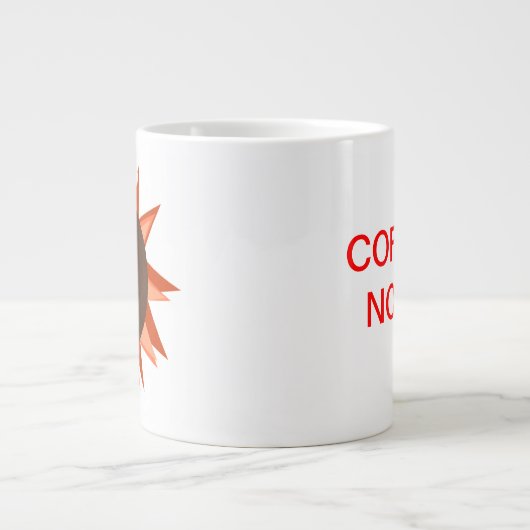 Kaffee jetzt! Riesige Kaffee-Tasse Jumbo-Tasse (Vorderseite)