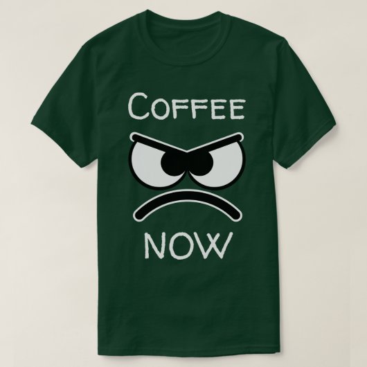 Kaffee Jetzt T-Shirt (Design vorne)