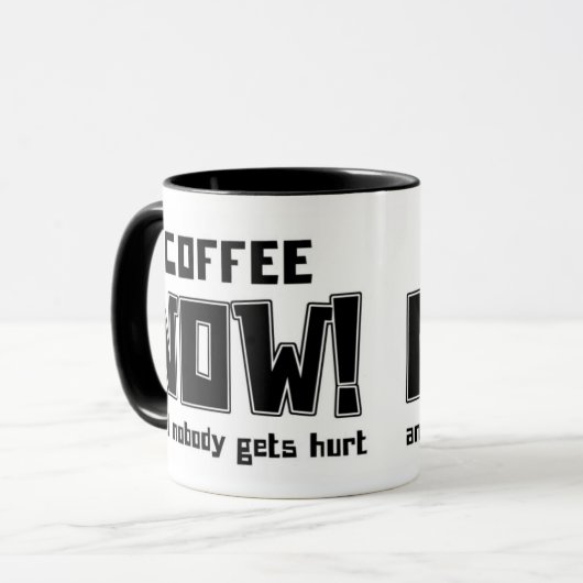 Kaffee JETZT! - Tasse (Vorderseite Links)