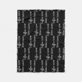 Kaffee jetzt Wein später einfacher Text  Fleecedecke (Vorderseite)